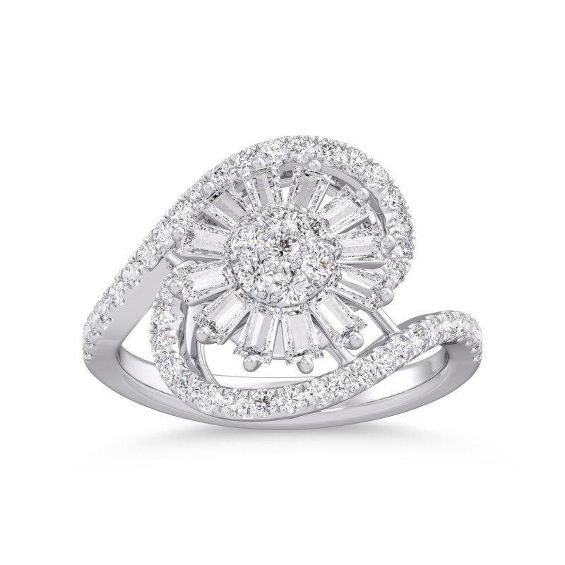 KR603101W - 14K White Gold Ring