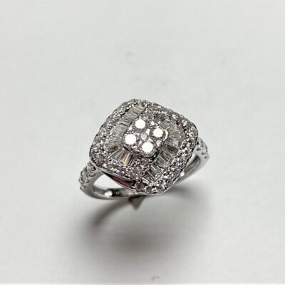 KR603150W - 14K White Gold Ring