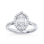KR603393W - 14K White Gold Ring