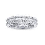 KR603668AW-8 - 14K White Gold Wedding Band
