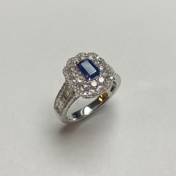 KR604840BSBW - 14K White Gold Ring