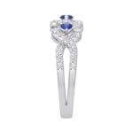 KR606391SBW - 14K White Gold Ring