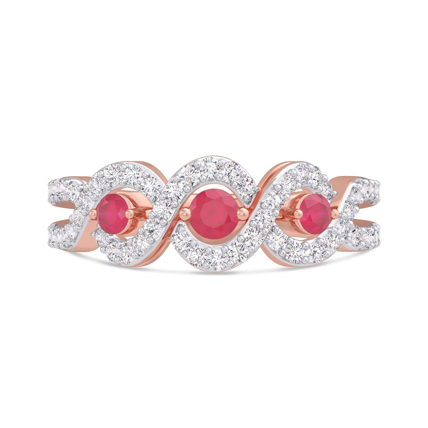 KR606391RBP - 14K Rose Gold Ring