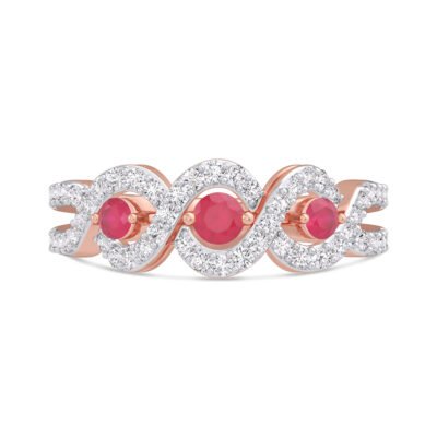 KR606391RBP - 14K Rose Gold Ring