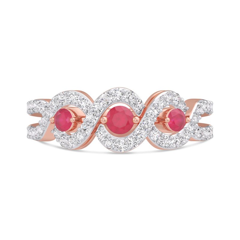 KR606391RBP - 14K Rose Gold Ring