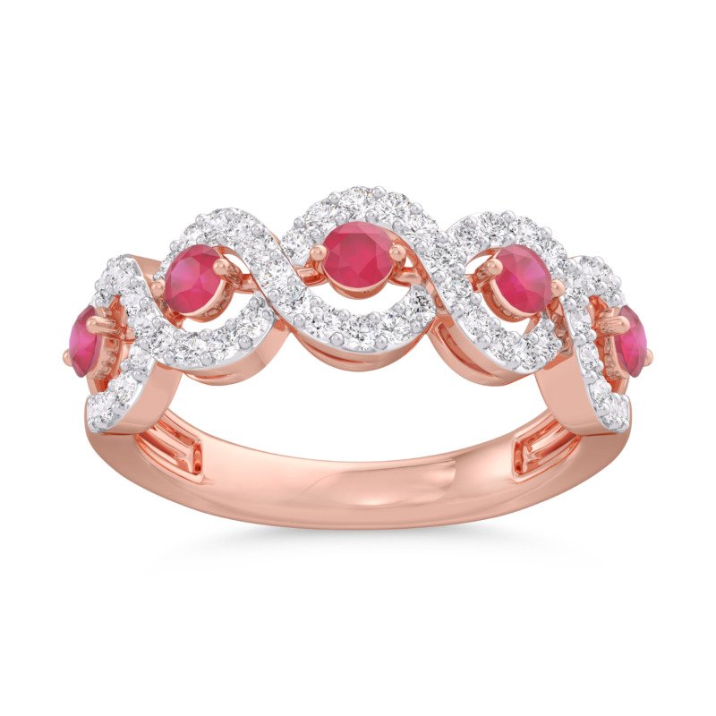 KR606392RBP - 14K Rose Gold Ring