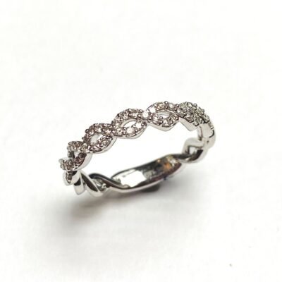 KR606393W - 14K White Gold Ring