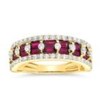 KR607532RBY - 14K Yellow Gold Ring