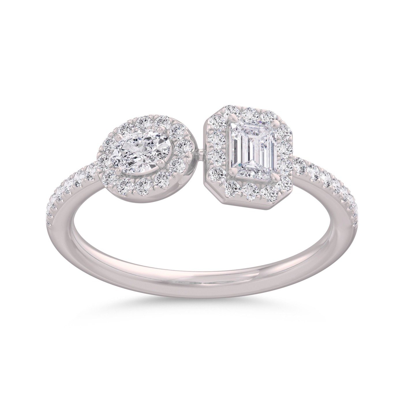 KR608754W - 14K White Gold Ring