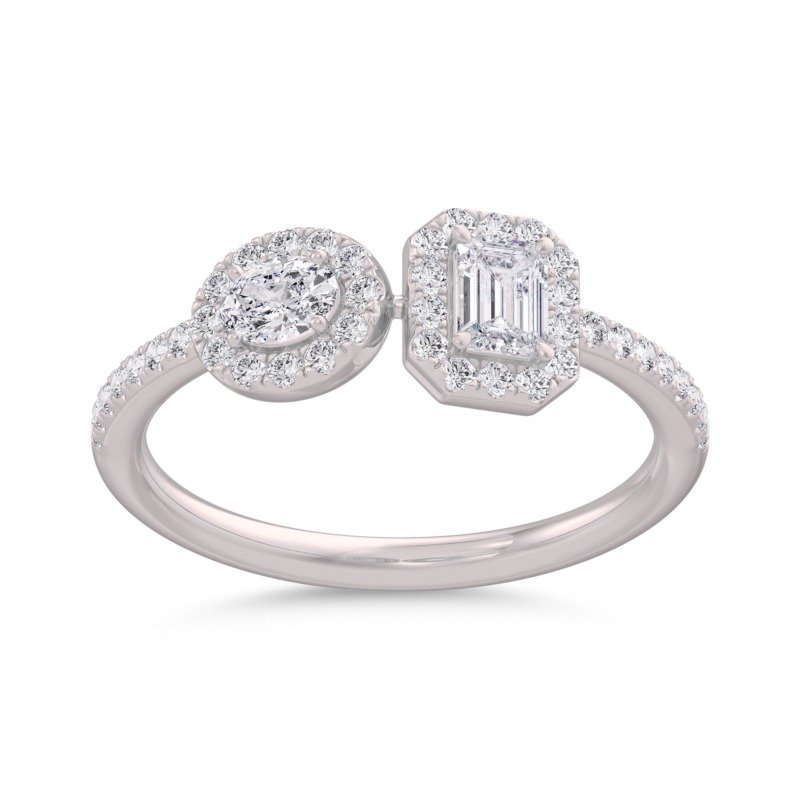 KR608754W - 14K White Gold Ring