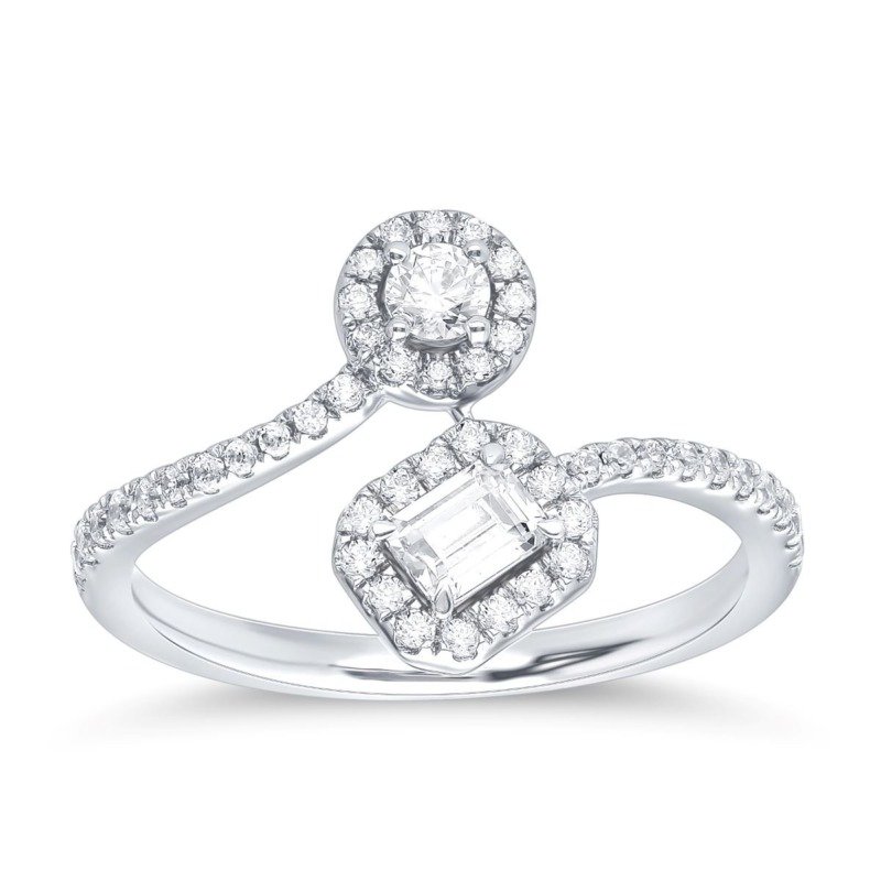 KR608756W - 14K White Gold Ring