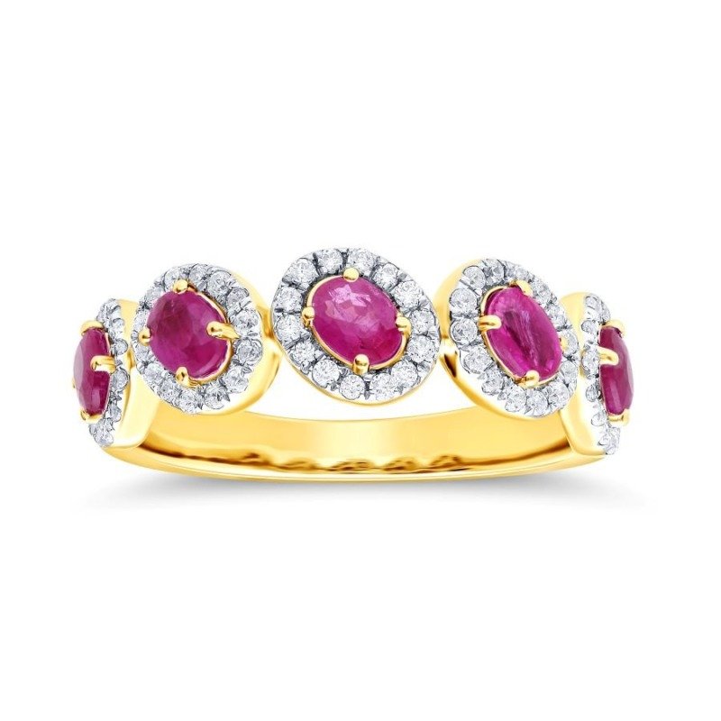 KR608762RBY - 14K Yellow Gold Ring