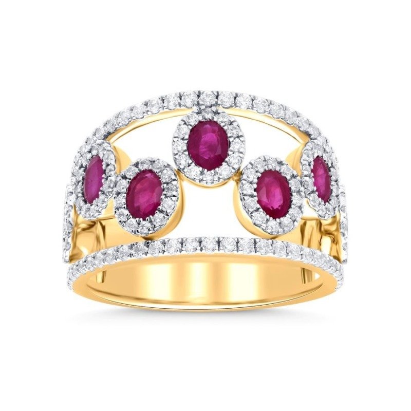 KR609284RBY - 14K Yellow Gold Ring