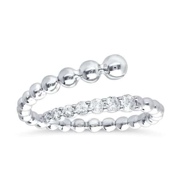 KR609544W - 14K White Gold Ring