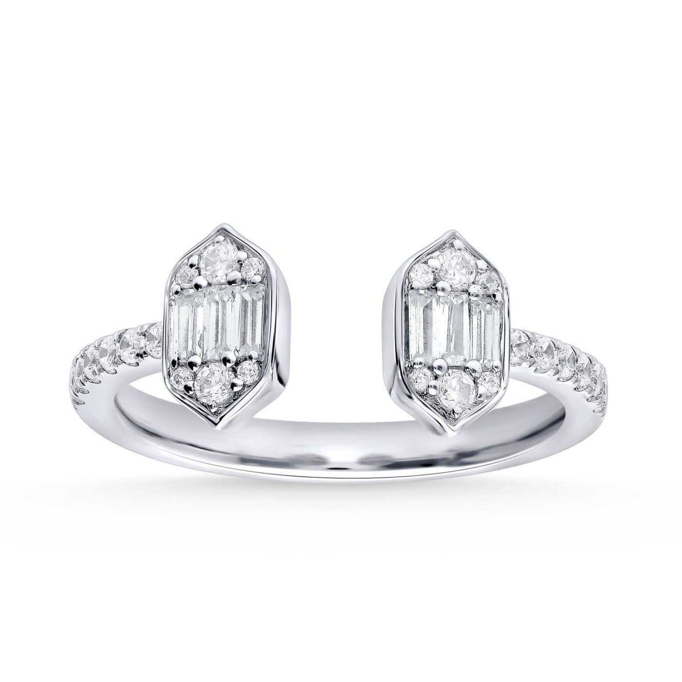 KR701436W - 14K White Gold Ring