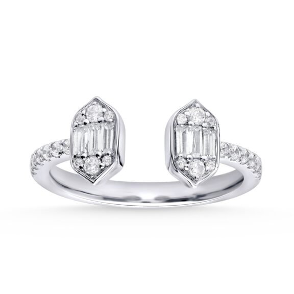 KR701436W - 14K White Gold Ring