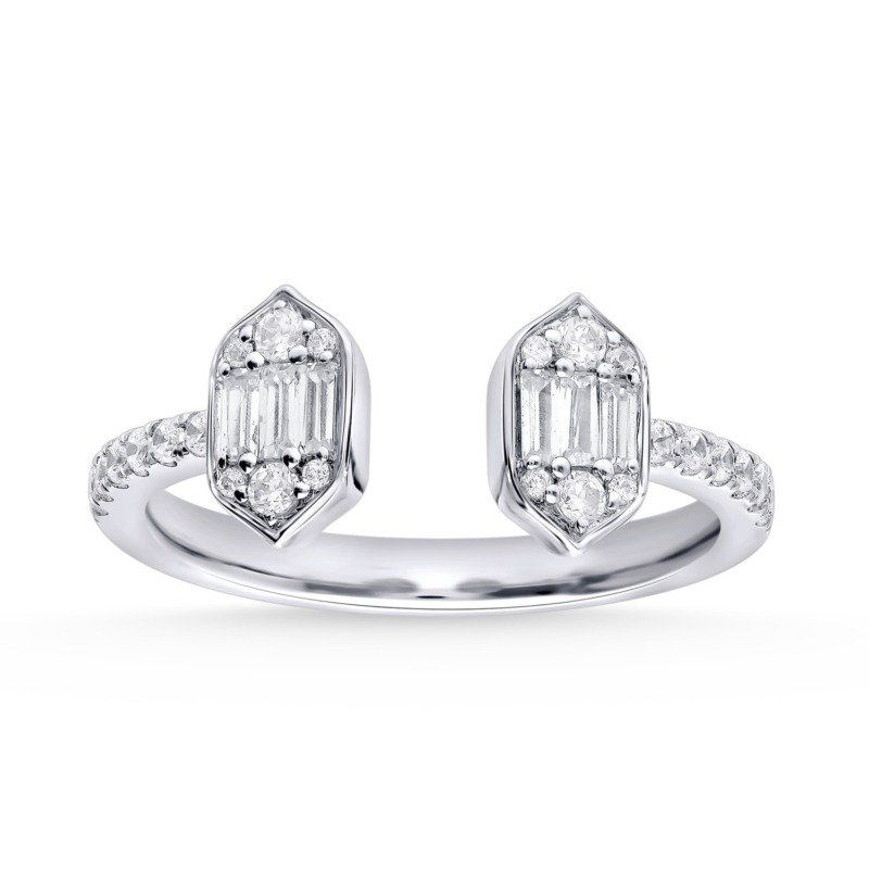 KR701436W - 14K White Gold Ring