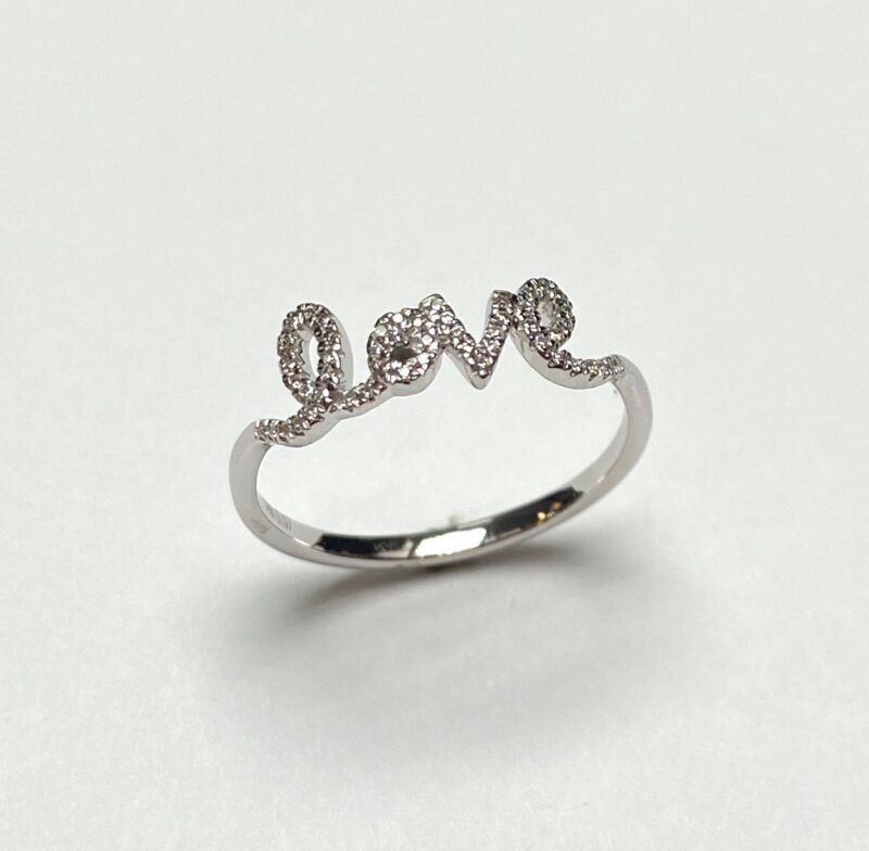 LR10057AW - 14K White Gold Ring