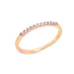 LR10259AP - 14K Rose Gold Wedding Band
