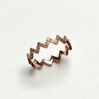 LR4790DP - 14K Rose Gold Ring