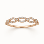 LR5728DP - 14K Rose Gold Ring