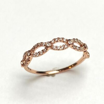 LR5728DP - 14K Rose Gold Ring