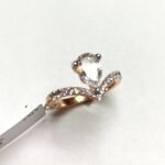 LR60213P-LGD - 14K Rose Gold Engagement Ring