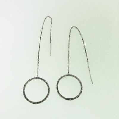 ME0370EW - 14K White Gold Earrings