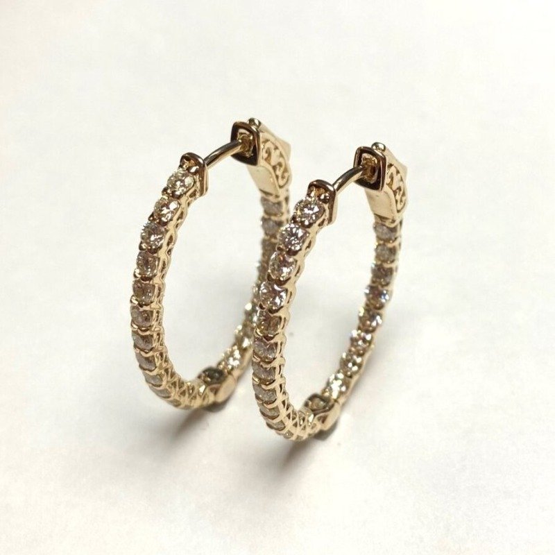 MJ03406EY23 - 14K Yellow Gold Hoop Earrings