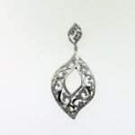 MJ3259MW - 14K White Gold Pendant