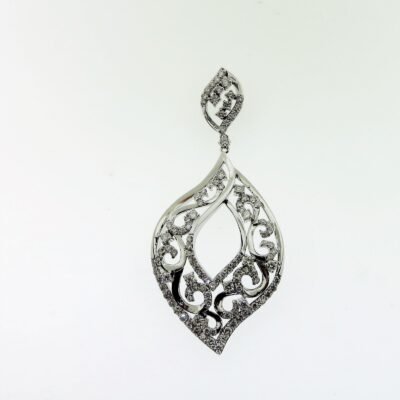 MJ3259MW - 14K White Gold Pendant