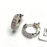 MJ4094-2.0SFCEW55 - 14K White Gold Huggies Earring