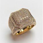 MR002214KY - 14K Yellow Gold Gents Ring