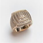 MR004414KY - 14K Yellow Gold Gents Ring