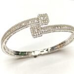 MSBG342-7.25W - 14K White Gold Bangle