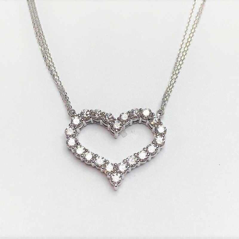 N20-4722W23 - 14K White Gold Necklace