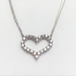 N58-16X12W23 - 14K White Gold Necklace