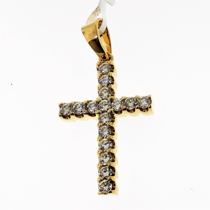 UB10132PCY53 - 14K Yellow Gold Cross Pendant
