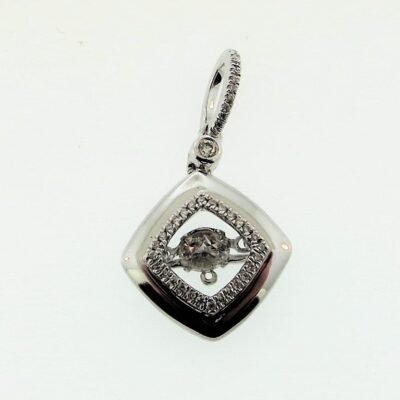 P1025W - 14K White Gold Pendant