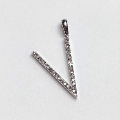 P2044-VW - 14K White Gold Pendant