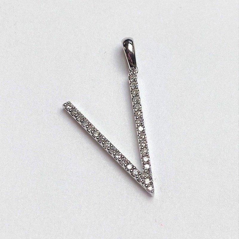 P2044-VW - 14K White Gold Pendant
