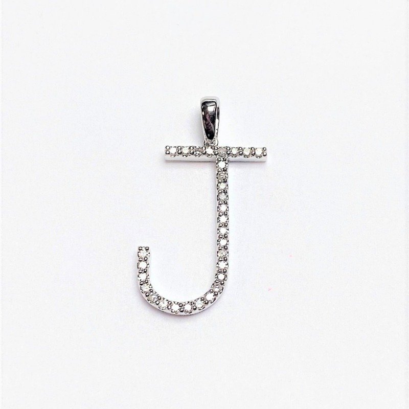 P2053-JW - 14K White Gold Pendant