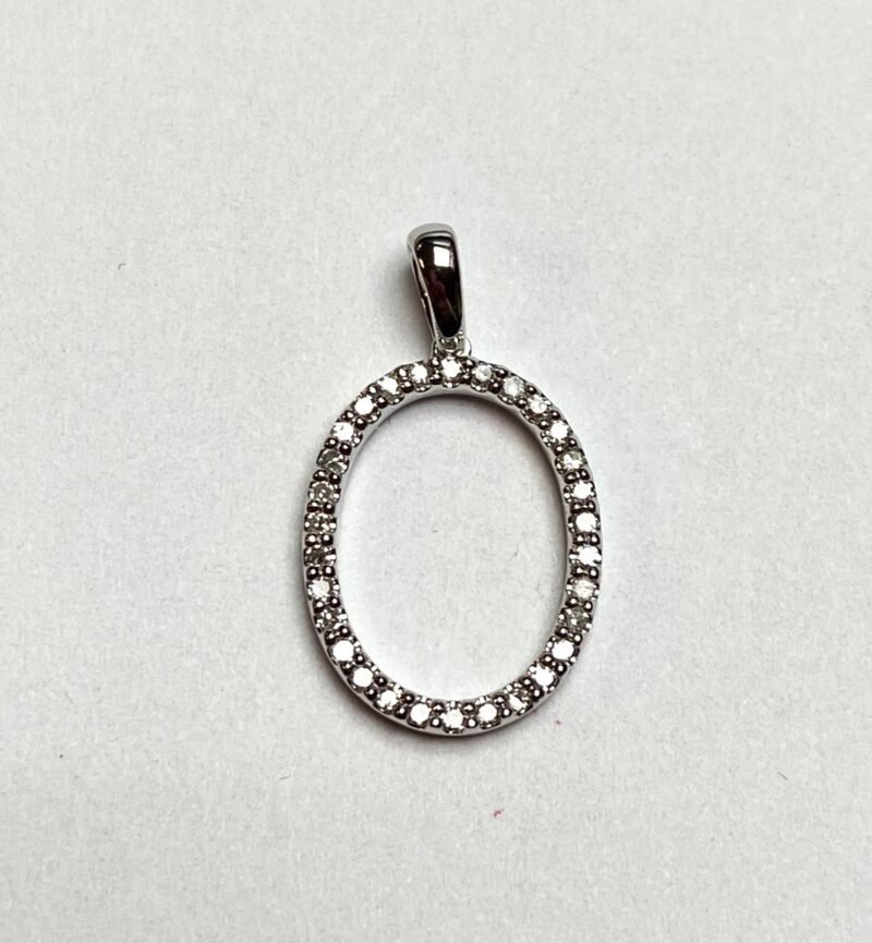 P2061-OW1 - 14K White Gold Pendant