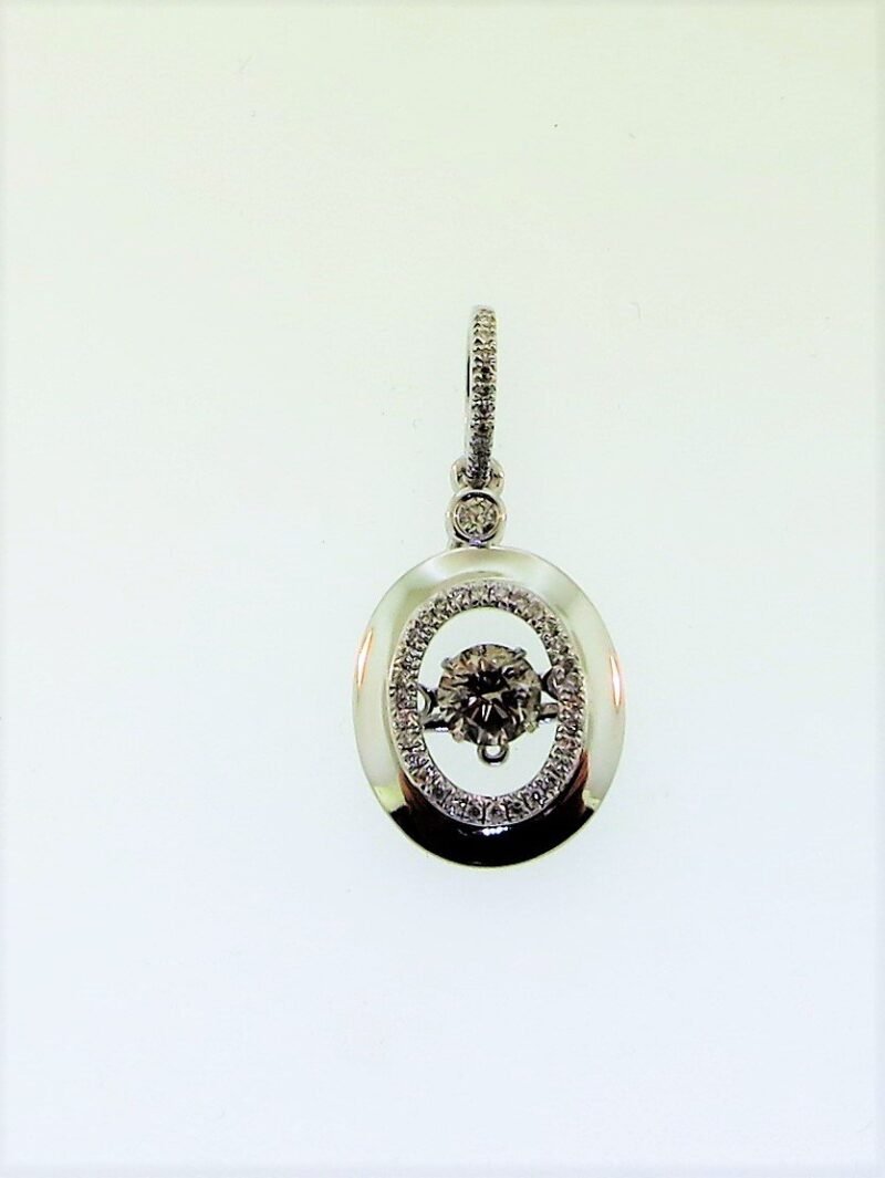 P833W - 14K White Gold Pendant