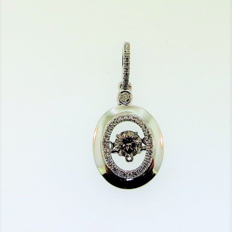P833W - 14K White Gold Pendant