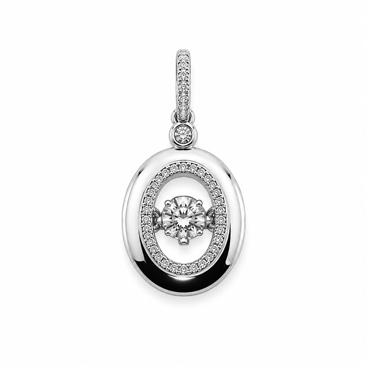 P833W - 14K White Gold Pendant