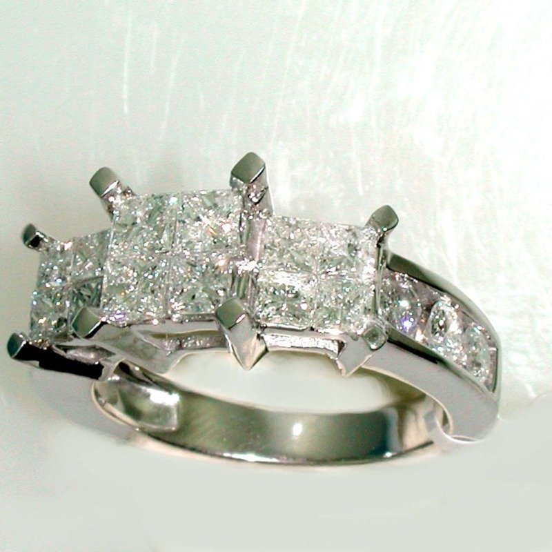 PCL752W - 14K White Gold Engagement Ring