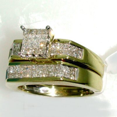 PCLC495GH105Y - 14K Yellow Gold Bridal Set Ring