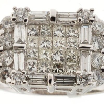 PCLC529FW - 14K White Gold Ring