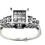 PCLC823 - 14K White Gold Engagement Ring